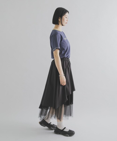 THE GOODLAND MARKET（ザグッドランドマーケット）の「ザ グッドランド マーケット　BOX RINGER  TEE（Tシャツ/カットソー・レディース・WH×GR/YE×BR/BL×LGR・1/2）」の14枚目の写真
