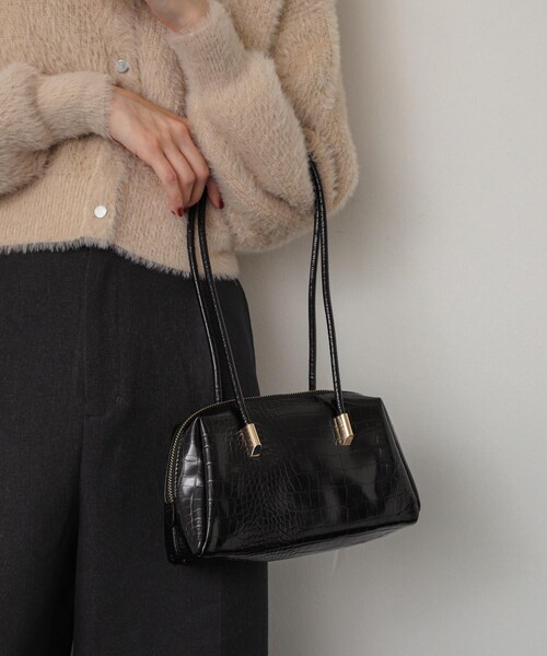 SENSE OF PLACE by URBAN RESEARCH（センスオブプレイスバイアーバンリサーチ）の「クロコライクスクエアバッグ（ハンドバッグ・レディース・BLACK/BROWN/ORANGE・one）」の6枚目の写真