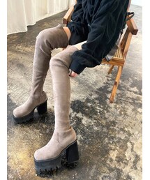 EMODA | スクエアタンクロングブーツ(ブーツ)