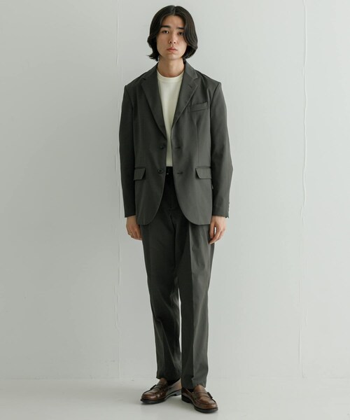 URBAN RESEARCH(アーバンリサーチ)の「RE:NAPES サテンジャケット(テーラードジャケット・メンズ・CHARCOAL/NAVY・M/L)」の5枚目の写真
