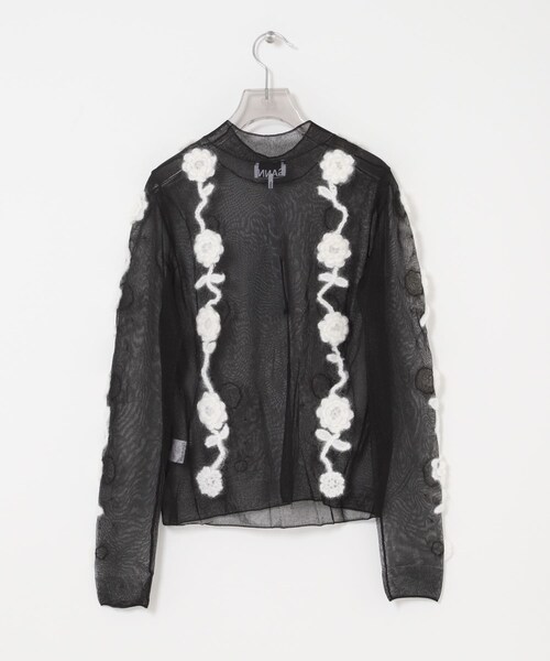 URBAN RESEARCH（アーバンリサーチ）の「GANNI　Flower Crochet Applique（その他トップス・レディース・Black・S）」の6枚目の写真