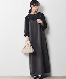 CHIC STYLE | 大きいサイズキャミソールマキシワンピースシックスタイル(ワンピース)