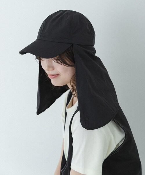 URBAN RESEARCH Sonny Label（アーバンリサーチサニーレーベル）の「UVカットサンシェードハット（キャップ・レディース・ブラック/Lブラウン/ベージュ・One）」の6枚目の写真