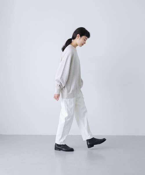 かぐれ（カグレ）の「『2サイズ展開』コットンリヨセルスウェットプルオーバー（スウェット・レディース・L/GRAY/NAVY・0/1）」の9枚目の写真