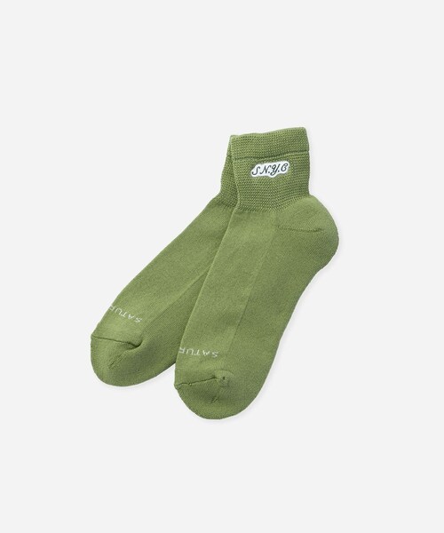 Saturdays NYC（サタデーズ ニューヨークシティ ）の「S.NYC Quarter Socks（ソックス/靴下・レディース・ブラック/ホワイト/キミドリ・F）」の18枚目の写真