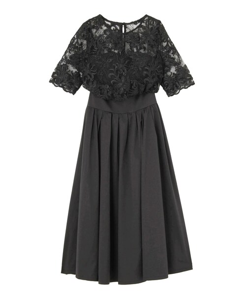 LAGUNAMOON（ラグナムーン）の「LADYオーバーレースギャザードレス Ⅲ（ドレス・レディース・ブラック/ラベンダー/ライトシルバー/ゴールド・S/M）」の16枚目の写真