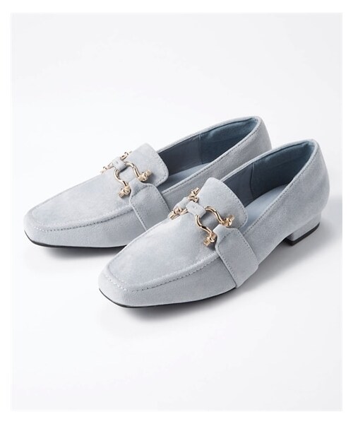 nissen（ニッセン）の「【ゆったり幅広】デザインビット付ローファーパンプス（低反発中敷）（ワイズ４Ｅ）（ローファー・メンズ・黒(スエード調)/グレージュ(スエード調)/ライム(イエロー系)(スエード調)/スモーキーブルー(スエード調)/ダークブラウン(スエード調)/黒(スムース)/コンビカラー/ネイビー×ホワイト/グレージュボア/キャメル×千鳥柄・M=23.0~23.5cm/4E/L=24.0~24.5cm/4E/LL=25.0~25.5cm/4E/3L=26.0~26.5cm/4E）」の8枚目の写真