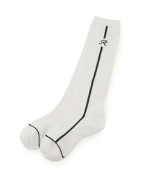 【抗菌防臭】ライン使いハイソックス