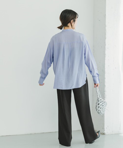 ITEMS URBANRESEARCH（アイテムズ アーバンリサーチ）の「リネンライクイージーワイドパンツ（その他パンツ・レディース・BRN/YEL/BLK/MOC・FREE）」の11枚目の写真