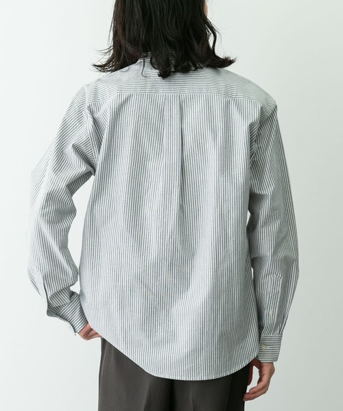 URBAN RESEARCH Sonny Label（アーバンリサーチサニーレーベル）の「抗菌オックスボタンダウン長袖シャツ（シャツ/ブラウス・メンズ・ホワイト/ネイビー/オフストライプ/ギンガムチェック/サックス/グレー・S/M/L/XL）」の17枚目の写真