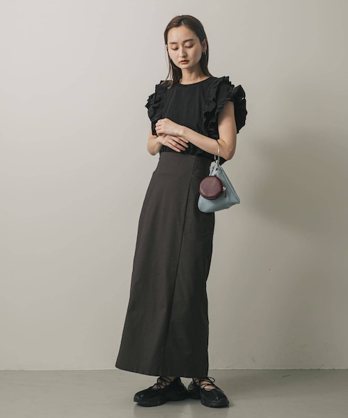 SENSE OF PLACE by URBAN RESEARCH（センスオブプレイスバイアーバンリサーチ）の「フープハンドルバッグ（ハンドバッグ・レディース・L.BLUE/BLACK/CAMEL・one）」の9枚目の写真