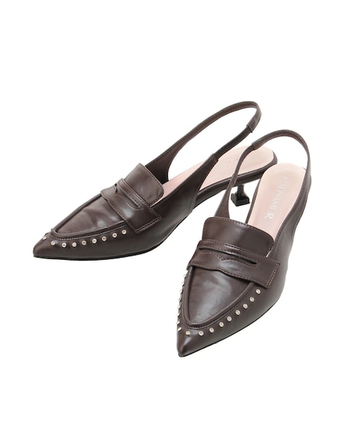 CALNAMUR（カルナムール）の「バイカラーローファーミュール（サンダル・レディース・ブラック/ブラウン・S/M/L）」の13枚目の写真