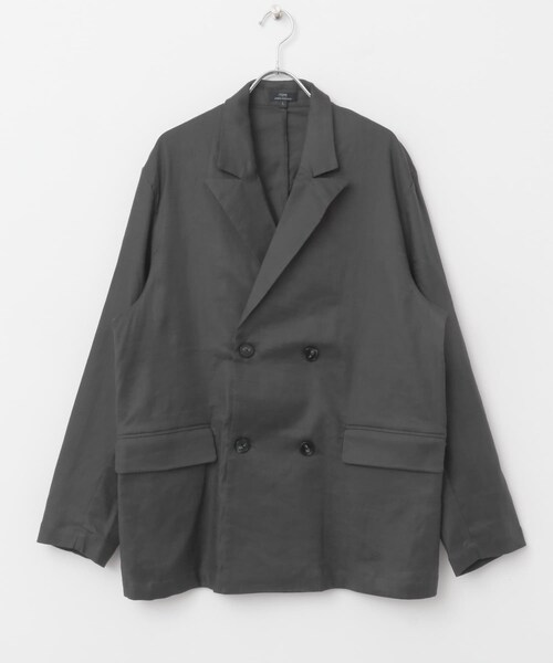 ITEMS URBANRESEARCH(アイテムズ アーバンリサーチ)の「『セットアップ対応』Linen Blend Double Jacket(テーラードジャケット・メンズ・CHA/IVO/BRN・M/L)」の20枚目の写真
