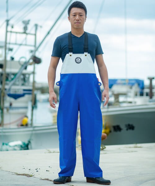 URBAN RESEARCH（アーバンリサーチ）の「FISHERMAN JAPAN×URBAN RESEARCH　サロペットパンツ（その他パンツ・メンズ・BLK×GRY/GRN×TURQ/BLU×WHT/ORG×WHT・M/L/LL/XXL）」の6枚目の写真