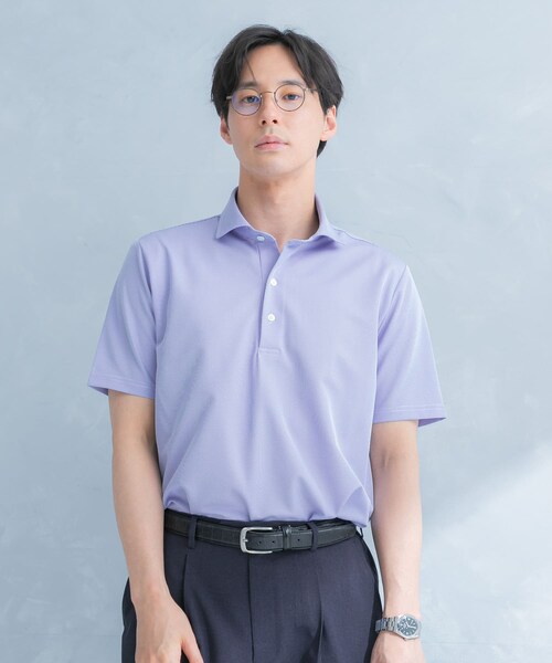 URBAN RESEARCH DOORS（アーバンリサーチドアーズ）の「LIFE STYLE TAILOR　トリコットセミワイド半袖プルオーバー刺し子（シャツ/ブラウス・メンズ・GRAY NAVY/BLUE・M/L/XL）」の19枚目の写真