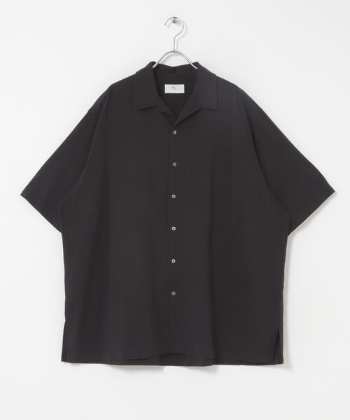 URBAN RESEARCH(アーバンリサーチ)の「HERILL Silkcottonnep Opencolorshirt(シャツ/ブラウス・メンズ・Black・2/3)」の2枚目の写真