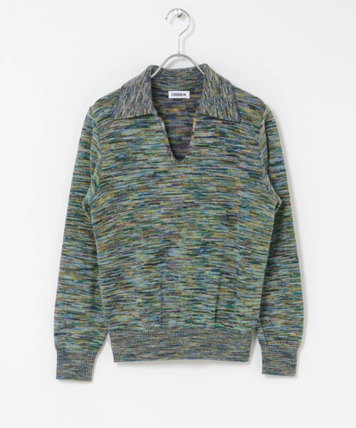 THE GOODLAND MARKET（ザグッドランドマーケット）の「COOHEM　ONI KASURI WOOL KNIT PULLOVER（ニット/セーター・レディース・04BLUE/02RED・Free）」の11枚目の写真