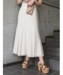 MERCURYDUO | マーメイドラインフリンジスカート(スカート)