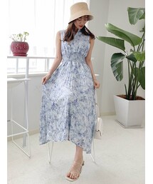 dazzlin | キーネックフラワーワンピース(ワンピース)