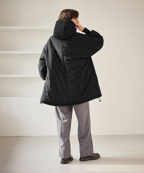 ROPE' PICNIC（ロペピクニック）の「中綿モンスターコート（ダウンジャケット/コート・レディース・ブラック/キナリ・F）」の9枚目の写真