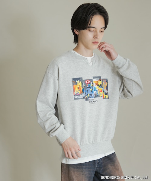 SENSE OF PLACE by URBAN RESEARCH(センスオブプレイスバイアーバンリサーチ)の「PICASSO スキッパースウェット(スウェット・メンズ・BLACK/GRAY/MINT・M/L)」の16枚目の写真