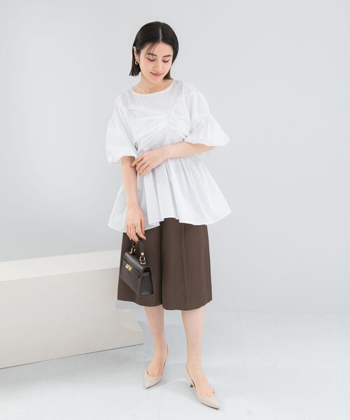 URBAN RESEARCH ROSSO（アーバンリサーチロッソ）の「『別注』ELENDEEK×ROSSO　GATHER BLOUSE（シャツ/ブラウス・レディース・O.WHT/BLK/BLU・Free）」の11枚目の写真