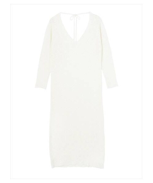 スラブニットワンピース