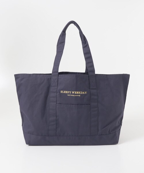 URBAN RESEARCH Sonny Label（アーバンリサーチサニーレーベル）の「SLEEPY WEEKDAY TOTEBAG（トートバッグ・レディース・BRN×NVY/GREEN/NAVY・One）」の17枚目の写真