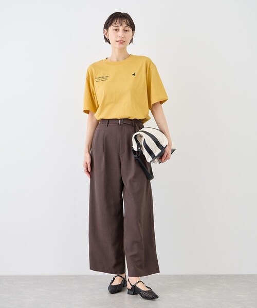 ROPE' PICNIC(ロペピクニック)の「【le coq sportif/ルコックスポルティフ】バックプリント半袖Tシャツ(Tシャツ/カットソー・レディース・ブラック/ホワイト/イエロー・M)」の18枚目の写真