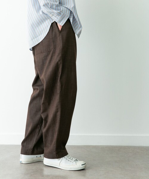 URBAN RESEARCH Sonny Label（アーバンリサーチサニーレーベル）の「デニムライクイージーワイドパンツ（デニムパンツ・メンズ・ブルー/ブラック/ブラウン・S/M/L）」の17枚目の写真