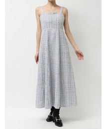 MERCURYDUO | オリジナルツイードジャンスカベアワンピース【セットアップ着用可】(ワンピース)