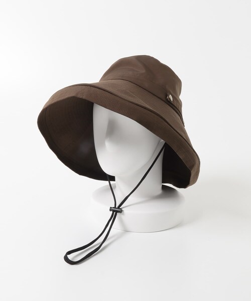 RODE SKO（ロデスコ）の「洗える畳める撥水日よけハット（ハット・レディース・BLACK/BROWN・Free）」の17枚目の写真