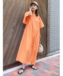 Ungrid | ハーフスリーブティアードマキシワンピース(ワンピース)