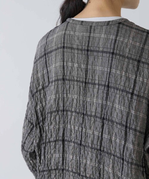 かぐれ（カグレ）の「リネンレーヨンチェックシャツカーディガン（シャツ/ブラウス・レディース・CHECK M/CHECK S・Free）」の17枚目の写真