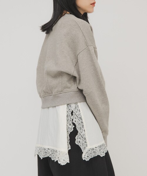 KBF（ケイビーエフ）の「コンパクトフォルムスウェット（スウェット・レディース・BEIGE/L.BLUE/NAVY・One）」の8枚目の写真