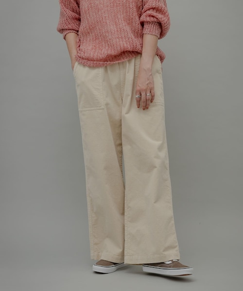 URBAN RESEARCH Sonny Label（アーバンリサーチサニーレーベル）の「コーデュロイベイカーイージーパンツ（その他パンツ・レディース・アイボリー/グレージュ/チャコール・36/38）」の5枚目の写真