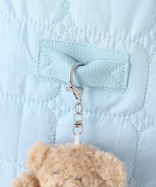 ROPE' PICNIC(ロペピクニック)の「【KIDS/キッズ】くまマスコット付キルティングリュック(バックパック/リュック・キッズ・キナリ/サックス・S)」の17枚目の写真