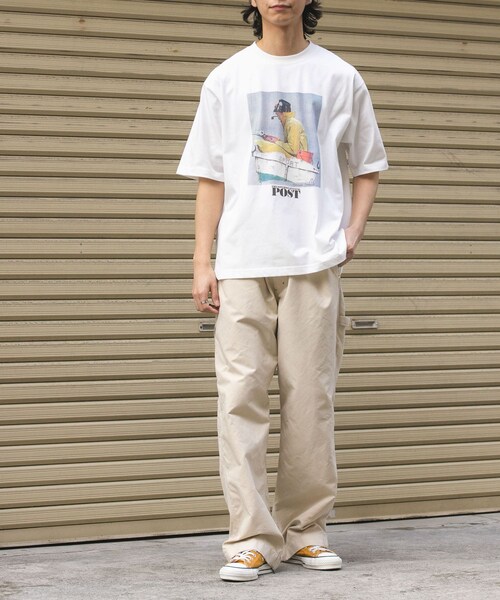 URBAN RESEARCH DOORS(アーバンリサーチドアーズ)の「FORK&SPOON Norman Rockwell Short-SleeveT-shirts(Tシャツ/カットソー・メンズ・OFF/CHARCOAL・4/5)」の10枚目の写真