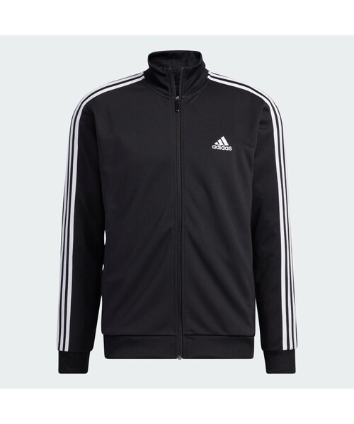 adidas(アディダス)の「スリーストライプス レギュラーフィット ダブルニット トラックトップ(トップス・メンズ・ホワイト/ブルー/グレー/ブラック/ブラック/ブラック・J/XS/S/M/L/XL/2XL/3XL/J/S/J/M/J/L/J/XL/J/2XL/J/3XL/J/2XS/2XS/XS/4XL/6XL/J/4XL/J/5XL)」の3枚目の写真