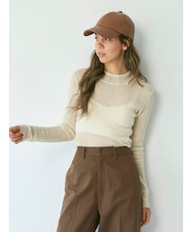 Ungrid | ハイネックシアーニット(ニット/セーター)