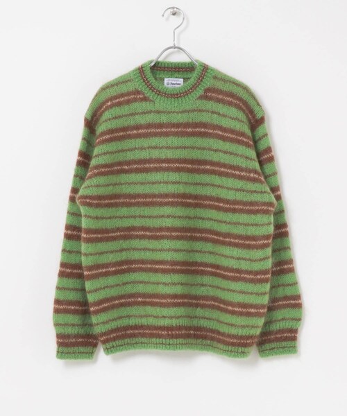 THE GOODLAND MARKET（ザグッドランドマーケット）の「米富繊維　MOHAIR WOOL BORDER P/O（ニット/セーター・レディース・IVORY/GRAY/GREEN・1/3）」の18枚目の写真