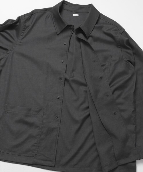 URBAN RESEARCH（アーバンリサーチ）の「THE DAY　WOOL SILK CHORE JACKET（カバーオール・メンズ・BLACK/CHARCOAL・1/2）」の15枚目の写真