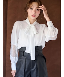 MERCURYDUO | ポイントレースボウタイブラウス(シャツ/ブラウス)