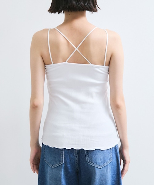 VIS（ビス）の「アメスリカップ付きインナーキャミソール（キャミソール・レディース・ブラック/ホワイト/ダークブラウン・F）」の15枚目の写真