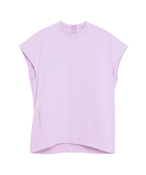 ELENDEEK（エレンディーク）の「TUCK HEM LOOSE CS（Tシャツ/カットソー・レディース・オフホワイト/チャコールグレー/ラベンダー・F）」の3枚目の写真