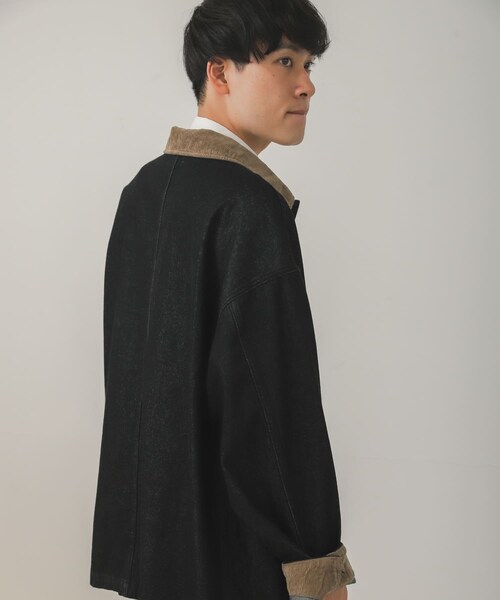 SENSE OF PLACE by URBAN RESEARCH（センスオブプレイスバイアーバンリサーチ）の「『セットアップ対応』デニムカバーオール（カバーオール・メンズ・IVORY/BLACK・M/L）」の16枚目の写真