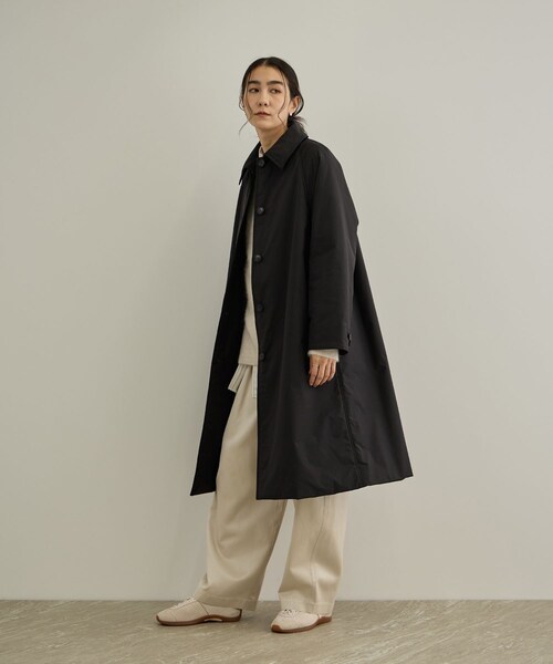 ADAM ET ROPE'(アダムエロペ)の「FURLO DOWNバルマカンコート / 撥水ファーロダウン(ダウンジャケット/コート・レディース・ブラック/ベージュ/ブラウン・F)」の12枚目の写真