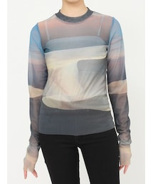 MURUA | Sceneryプリントシアートップス(Tシャツ/カットソー)