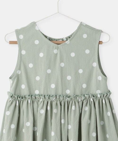 ROPE' PICNIC(ロペピクニック)の「【KIDS/キッズ】綿ワッシャードット柄ワンピース(ワンピース・キッズ・ベージュ/ライトグリーン・120/130/140/150)」の15枚目の写真