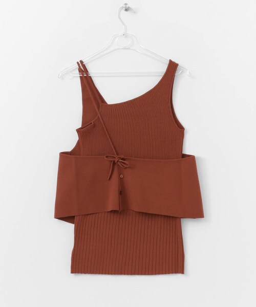 LAATO（ラート）の「LAYERED KNIT CAMISOLE（キャミソール・レディース・マーマレード/クリーム/セメント・FREE）」の12枚目の写真
